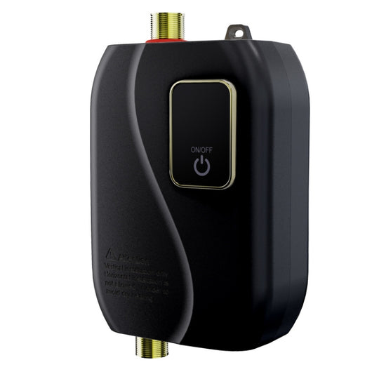 Chauffe-eau instantané Mini cuisine chauffage rapide ménage lavage des mains chauffe-eau prise ue (noir)
