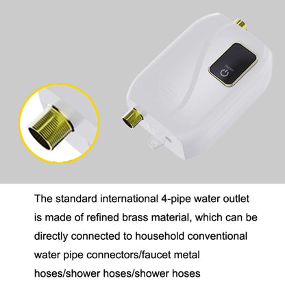 Instant Water Heater Mini Kitchen Quick Heater Household Hand Washing Water Heater UK Plug(White) - Water Heaters & Accessories by buy2fix | Online Shopping UK | buy2fix