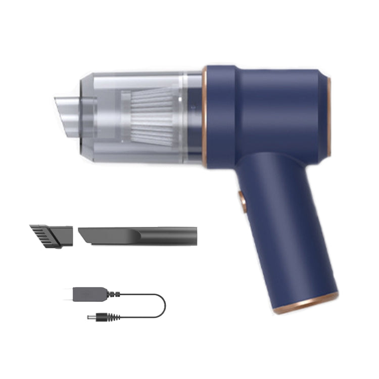 Small Wireless Charging Car Vacuum Cleaner Handheld High Power Vacuum Cleaner, Sort by color: 117C-Blue by buy2fix
