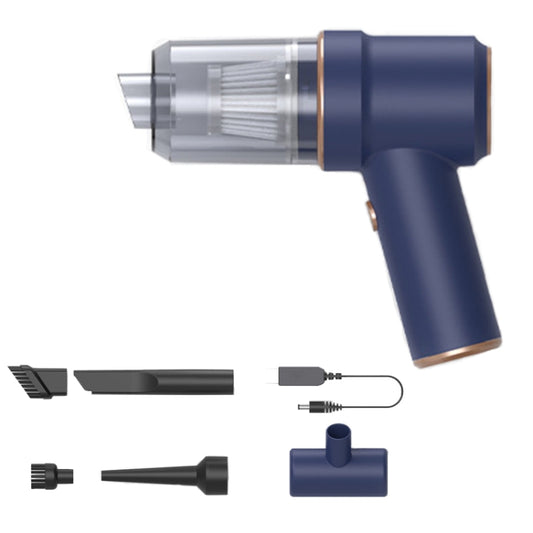 Small Wireless Charging Car Vacuum Cleaner Handheld High Power Vacuum Cleaner, Sort by color: 117CD-Blue by buy2fix