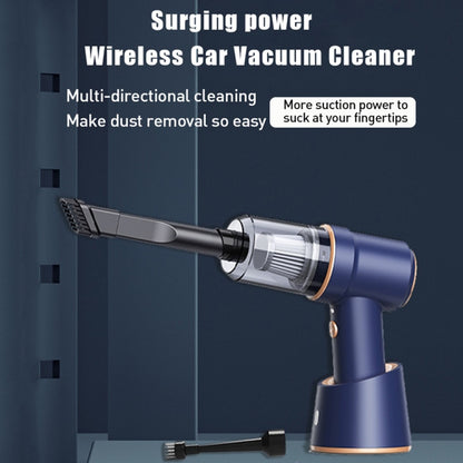 Small Wireless Charging Car Vacuum Cleaner Handheld High Power Vacuum Cleaner, Sort by color: 117CG-Blue by buy2fix