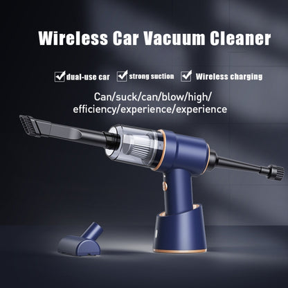 Small Wireless Charging Car Vacuum Cleaner Handheld High Power Vacuum Cleaner, Sort by color: 117CD-White by buy2fix