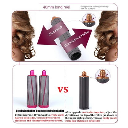 For Dyson Airwrap Hair Dryer i.d. / HS01 / HS05 / HD08 18.6 x 4cm Upgraded Long Curling Barrels Nozzle With Long Adapter Golden - For Dyson Accessories by buy2fix | Online Shopping UK | buy2fix