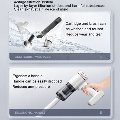 LT-116C Basic+Metal Filter Wireless Handheld Car Brushless Vacuum Cleaner by buy2fix