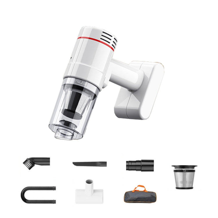 LT-116C Basic+Metal Filter+Cloth Bag Wireless Handheld Car Brushless Vacuum Cleaner by buy2fix