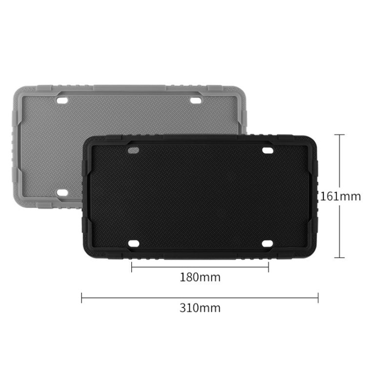 For North American Models Silicone License Plate Frame, Specification: Screw Accessories by buy2fix