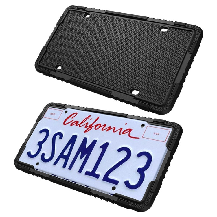For North American Models Silicone License Plate Frame, Specification: Screw Accessories by buy2fix