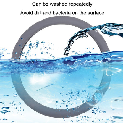 Silicone Non-slip Wear-resistant Steering Wheel Cover, Size: 37-42cm(Gray) by buy2fix