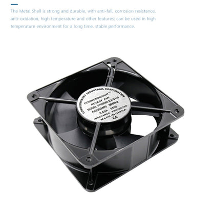 FP20060 220V 20cm Chassis Cabinet Metal Case Low Noise Cooling Fan by buy2fix