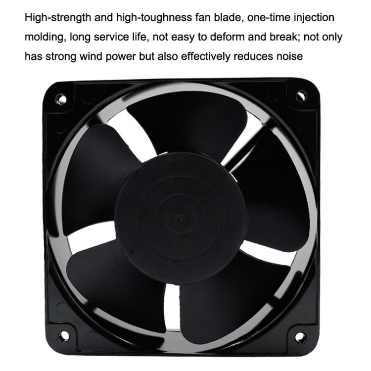 FP20060 380V 20cm Chassis Cabinet Metal Case Low Noise Cooling Fan by buy2fix