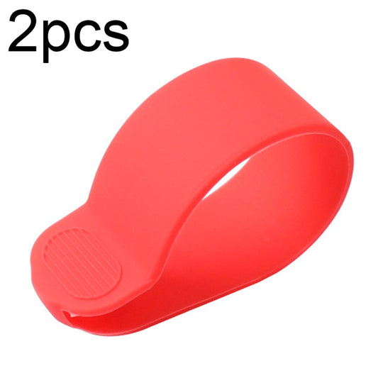 X0211 2pcs Scooter Accelerator Dial Silicone Case Dial Cover For Xiaomi M365/1S/Pro/MAX G30/ES2(Red) - Accessories & Parts by buy2fix | Online Shopping UK | buy2fix