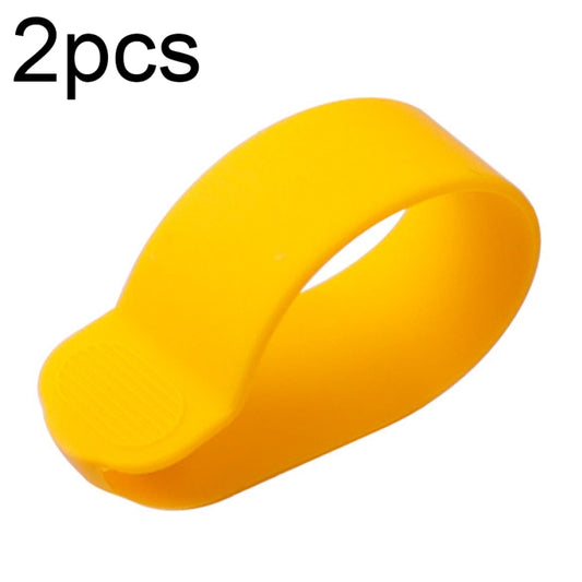 X0211 2pcs Scooter Accelerator Dial Silicone Case Dial Cover For Xiaomi M365/1S/Pro/MAX G30/ES2(Yellow) - Accessories & Parts by buy2fix | Online Shopping UK | buy2fix