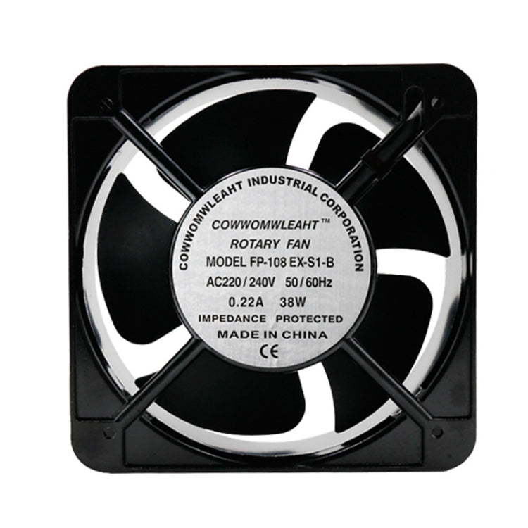 220V 38W 15cm Roller Chassis Electrical Cabinet Shaft Double Rolling Ball Bearing Fan by buy2fix