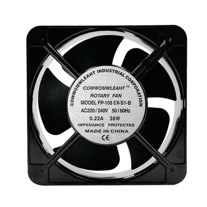 220V 38W 15cm Roller Chassis Electrical Cabinet Shaft Double Rolling Ball Bearing Fan by buy2fix