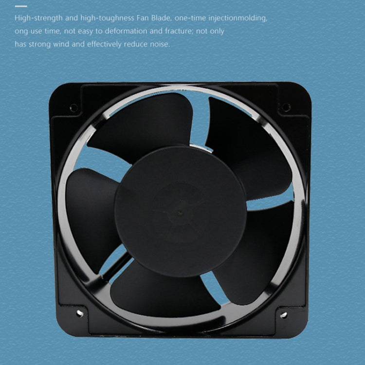220V 38W 15cm Roller Chassis Electrical Cabinet Shaft Double Rolling Ball Bearing Fan by buy2fix