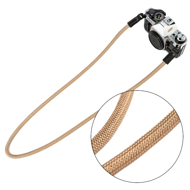 Climbing Rope Camera Strap SLR Camera Retro Wearable Shoulder Strap(Light Brown) by buy2fix