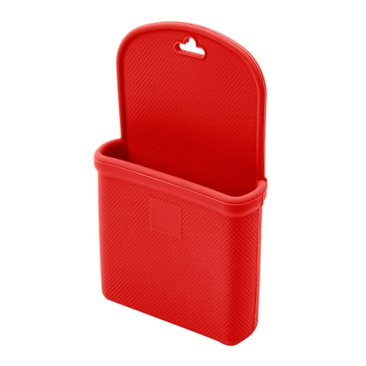 Wear-Resistant Silicone Mobile Phone Bag For Car Air Outlet(Red) by buy2fix