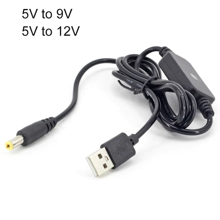2pcs DC 5V To 12V USB Booster Cable Mobile Power Monitoring Power Cord by buy2fix