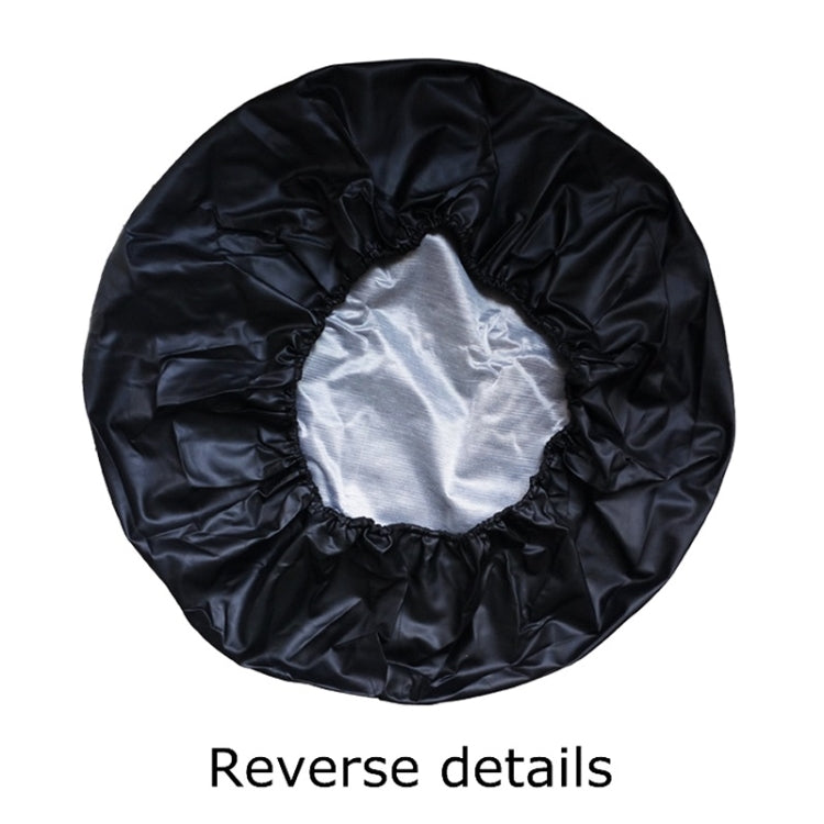 16 inch PVC Faux Leather Spare Wheel Cover Rear Tire Protector by buy2fix