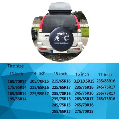 14 inch PVC Faux Leather Spare Wheel Cover Rear Tire Protector by buy2fix