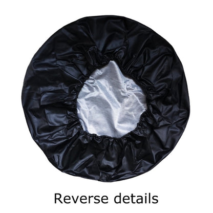 17 inch PVC Faux Leather Spare Wheel Cover Rear Tire Protector by buy2fix