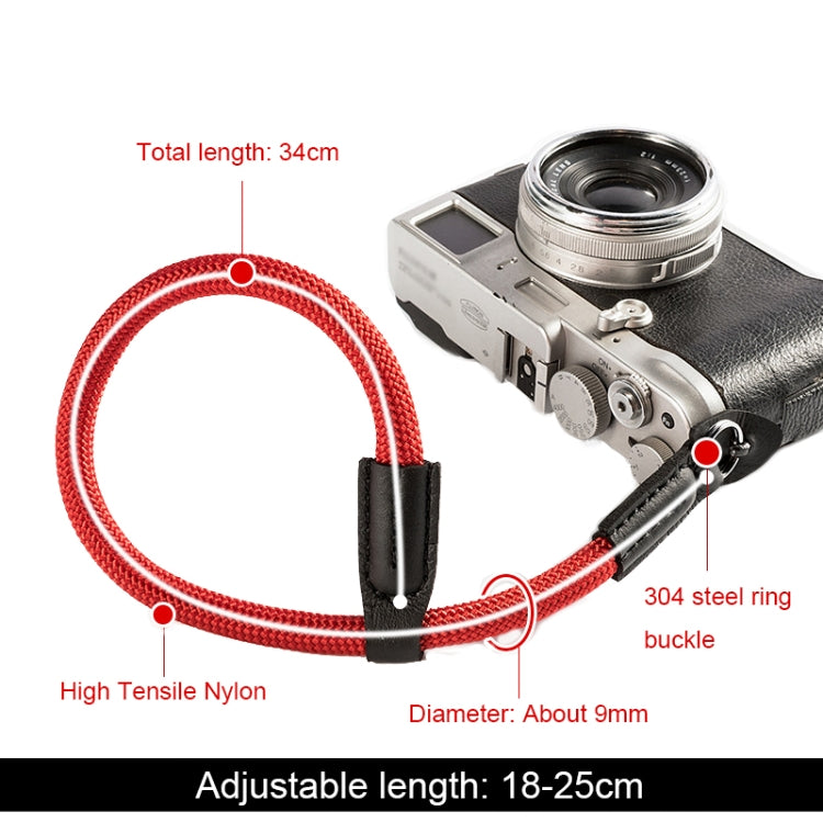 Climbing Rope Camera Wrist Strap SLR Camera Wear-resistant Bracelet(Grey) by buy2fix