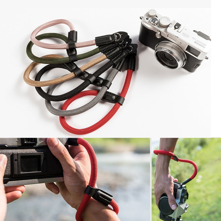 Climbing Rope Camera Wrist Strap SLR Camera Wear-resistant Bracelet(Rose Gold) by buy2fix