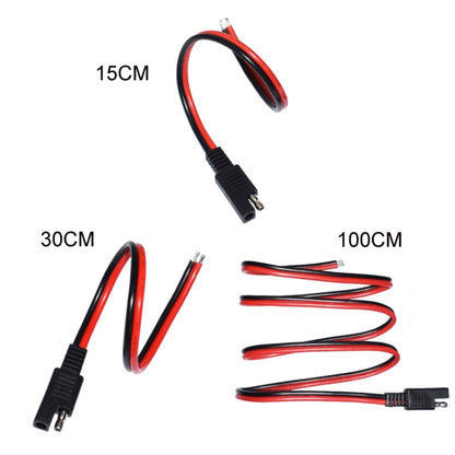 2pcs 20A Solar Car Battery SAE Power Extension Cable 100cm by buy2fix