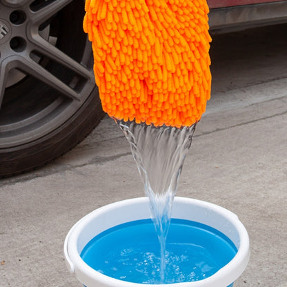2pcs Car Chenille Coral Fleece Car Wash Double Sided Thick Gloves(Blue) by buy2fix