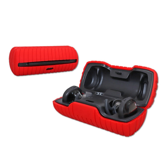 For Bose SoundSport Free Bluetooth Earphones Anti-Slip Silicone Protective Case(Red) - Other Earphone Case by buy2fix | Online Shopping UK | buy2fix
