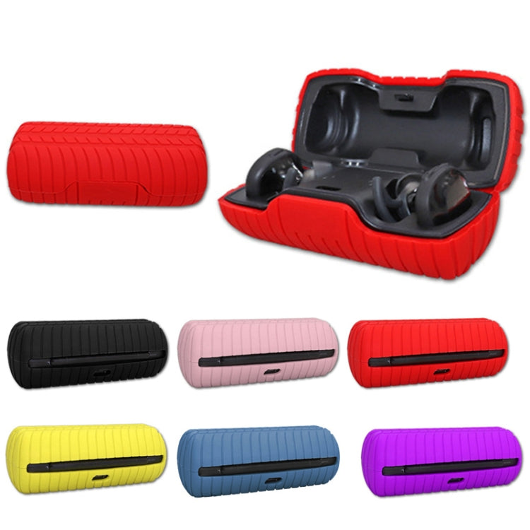 For Bose SoundSport Free Bluetooth Earphones Anti-Slip Silicone Protective Case(Noon Blue) by buy2fix