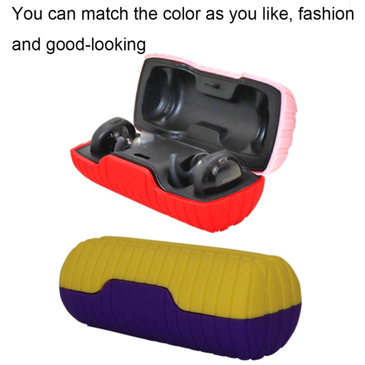 For Bose SoundSport Free Bluetooth Earphones Anti-Slip Silicone Protective Case(Noon Blue) by buy2fix