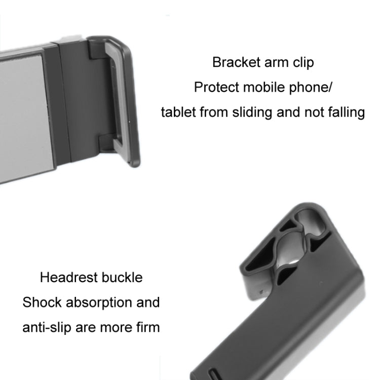 Car Back Seat Buckle Type Rotating Telescopic Mobile Phone Tablet Holder(Black) by buy2fix