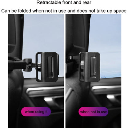 Car Back Seat Buckle Type Rotating Telescopic Mobile Phone Tablet Holder(Black) by buy2fix