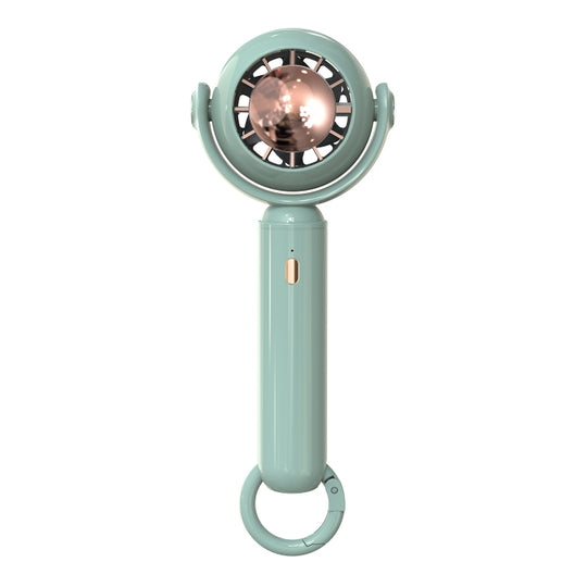YL-005 Small Outdoor Handheld Fan with Carabiner Desktop Portable Mini Fan(Green)