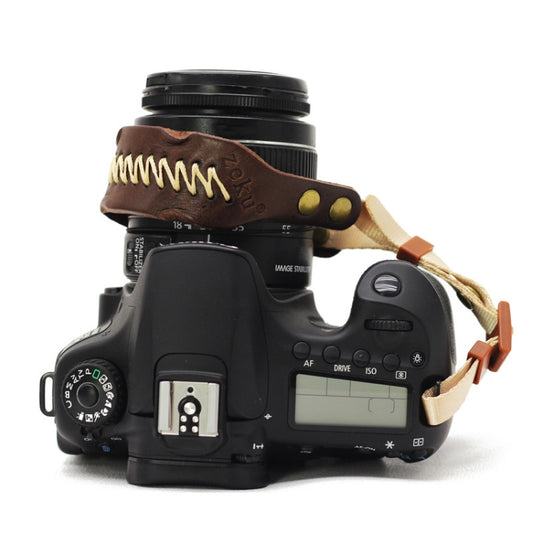 Zeku Retro Leather SLR Wristband Anti-drop Camera Wrist Strap without Camera(Coffee) by buy2fix