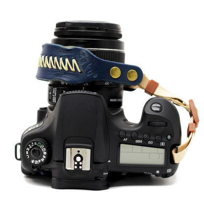 Zeku Retro Leather SLR Wristband Anti-drop Camera Wrist Strap without Camera(Blue) by buy2fix