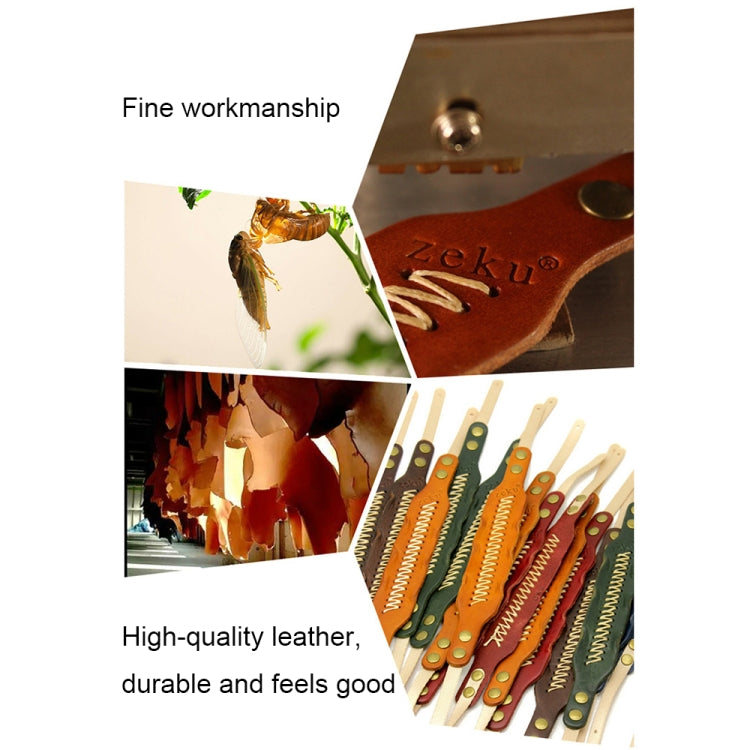 Zeku Retro Leather SLR Wristband Anti-drop Camera Wrist Strap without Camera(Black) by buy2fix