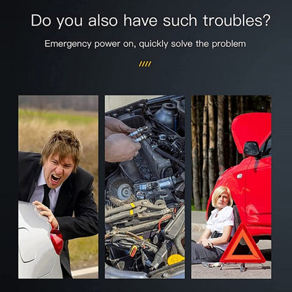 R23 Car Emergency Start Large Capacity Power Bank With LED Light(Red) - Power Bank by buy2fix | Online Shopping UK | buy2fix