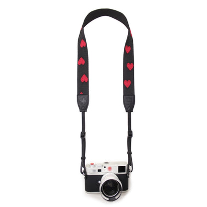 Embroidered Heart Pattern SLR Camera Strap Mirrorless Camera Love Lanyard(Girl Heart-B-Transfer) by buy2fix