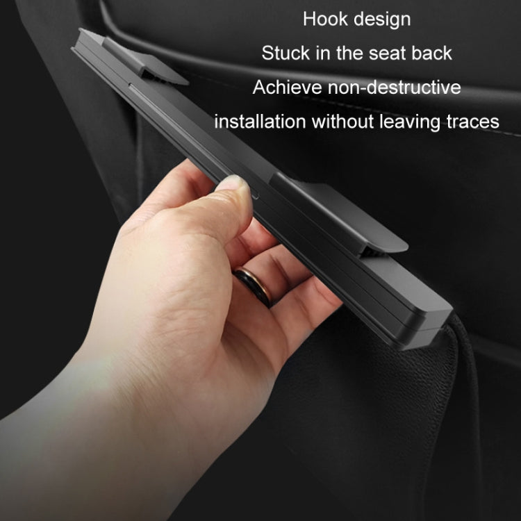 Car Garbage Bag Rear Seat Folding Storage Bag(Black) by buy2fix