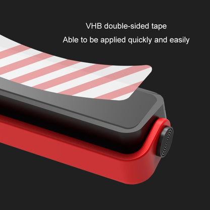 Aluminum Alloy Temporary Parking Number Plate Interior Decoration(Black Red) by buy2fix