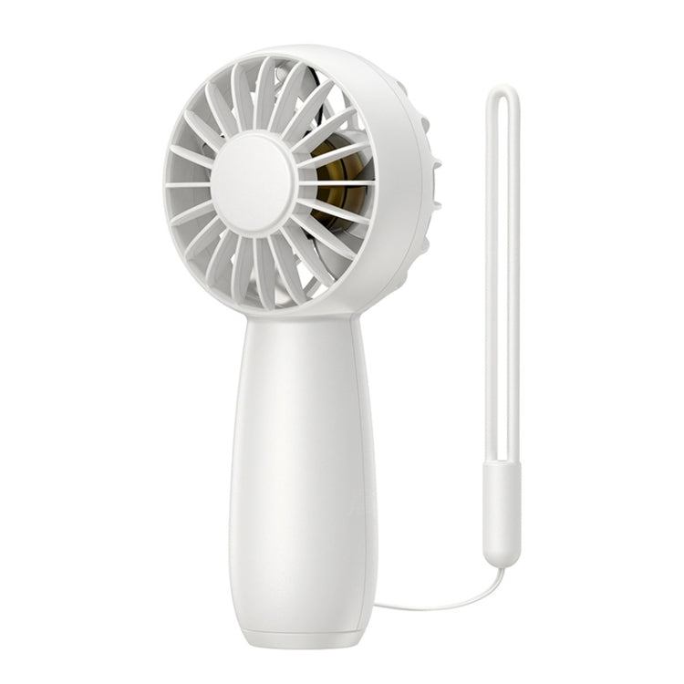 USB Outdoor Mini Handheld Brushless Motor Fan, Style: 1500mAh(White) by buy2fix