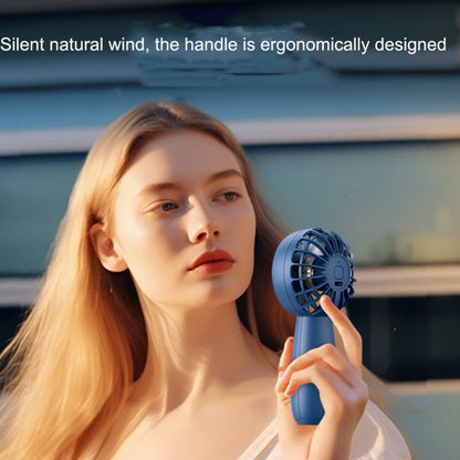 USB Outdoor Mini Handheld Brushless Motor Fan, Style: 1200mAh(Blue) by buy2fix