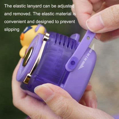 GL120-123 Hanging Neck Fan Summer Handheld USB Portable Mini Fan(Purple) by buy2fix