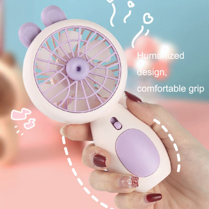 AP238 Outdoor Mini Portable Handheld USB Fan Night Light(Pink) by buy2fix