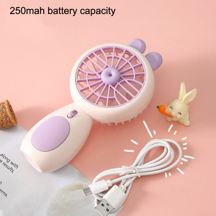 AP238 Outdoor Mini Portable Handheld USB Fan Night Light(Pink) by buy2fix