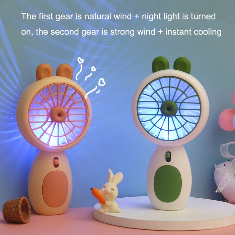 AP238 Outdoor Mini Portable Handheld USB Fan Night Light(Pink) by buy2fix