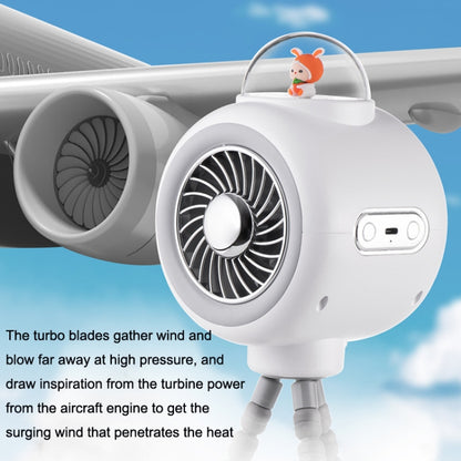 Baby Stroller Fan Home Mute Outdoor Cooling Portable Rabbit Octopus Fan Without Shake Head (White) by buy2fix