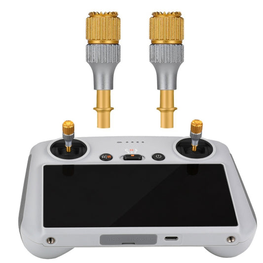 For DJI Mini 3 Pro RCSTQ Aluminum Alloy Two Color Telescopic Joystick With Screen Remote Control Thumb Operation Rod(As Show) - Other by RCSTQ | Online Shopping UK | buy2fix